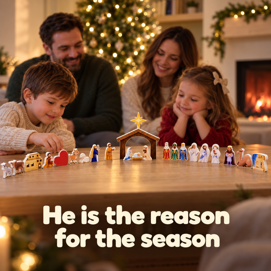 The Wooden Nativity Story Advent Calendar