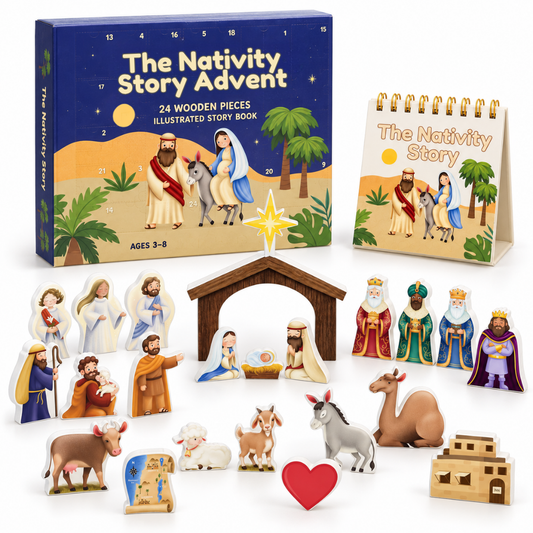 The Wooden Nativity Story Advent Calendar