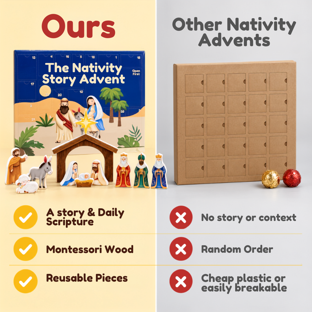 The Wooden Nativity Story Advent Calendar