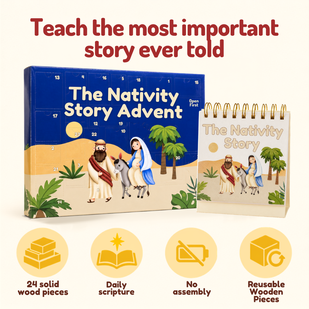 The Wooden Nativity Story Advent Calendar