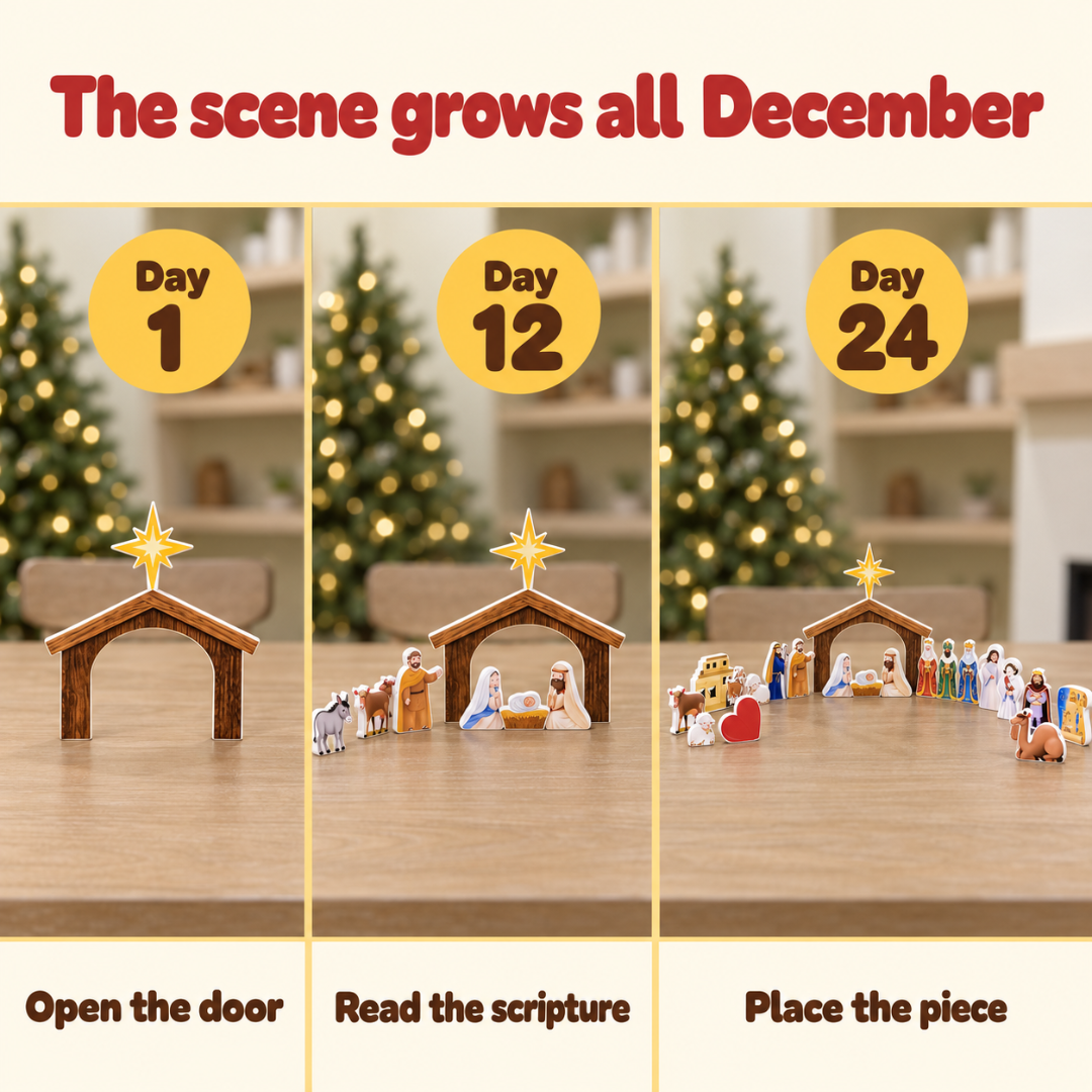 The Wooden Nativity Story Advent Calendar