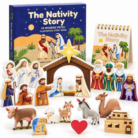 The Wooden Nativity Story Advent Calendar