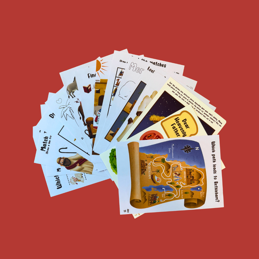 Read the daily scripture and have fun with the pre-planned activities